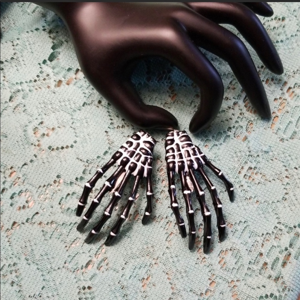 Large Skeleton Hair Barrettes